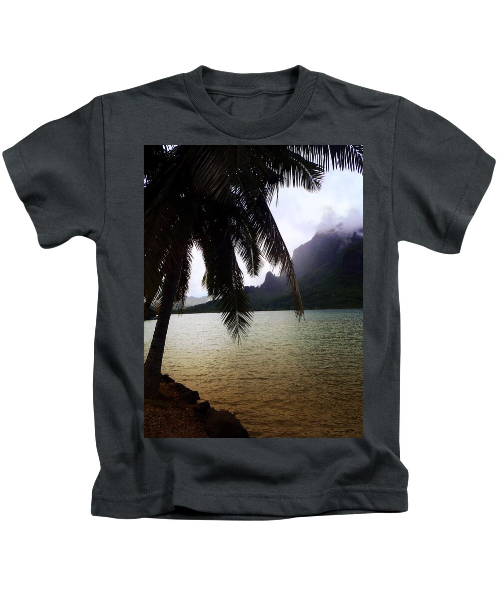 Cooks Bay Kids T-Shirt featuring the photograph The Ocean in Moorea by Kathryn McBride