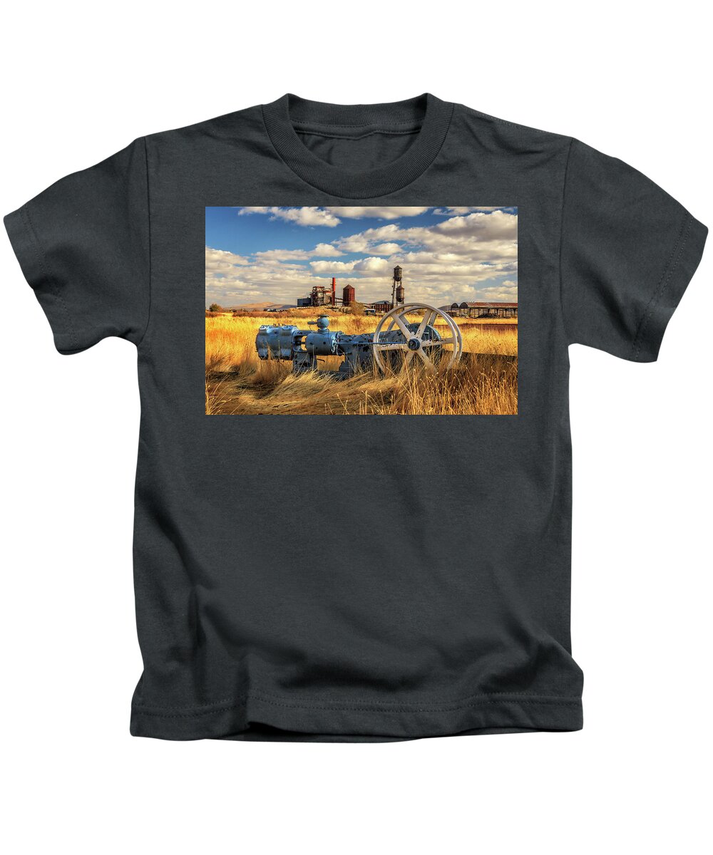 Lumber Kids T-Shirt featuring the photograph The Old Lumber Mill by James Eddy