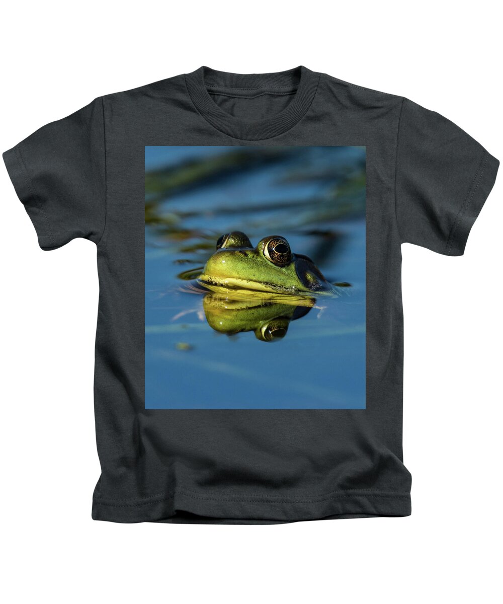 Frog Kids T-Shirt featuring the photograph The Prince by Jody Partin