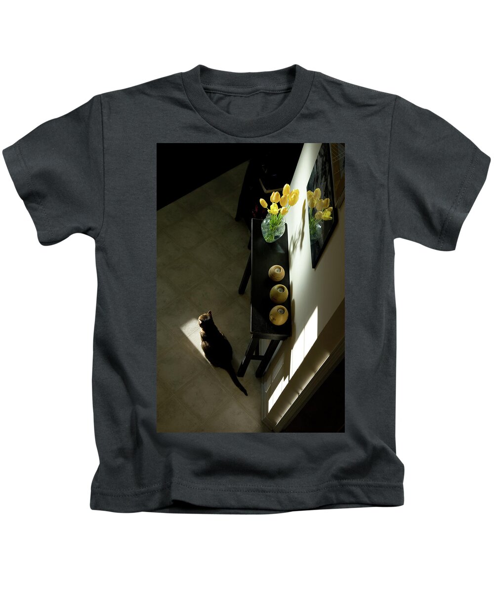 Cat Kids T-Shirt featuring the photograph The Reception Hall by JGracey Stinson