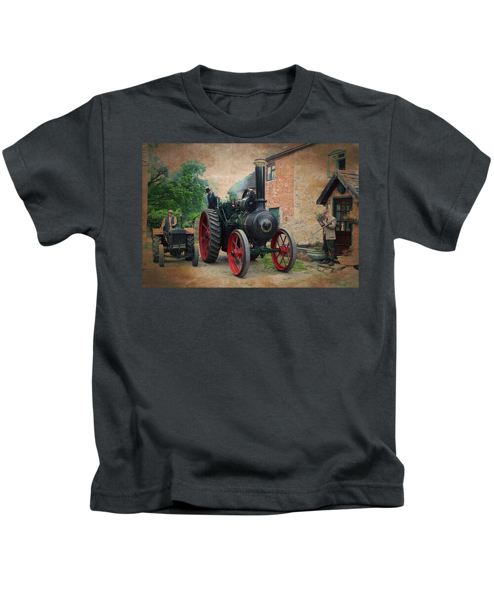 1940 Kids T-Shirt featuring the photograph The Rural 1940s by David Birchall