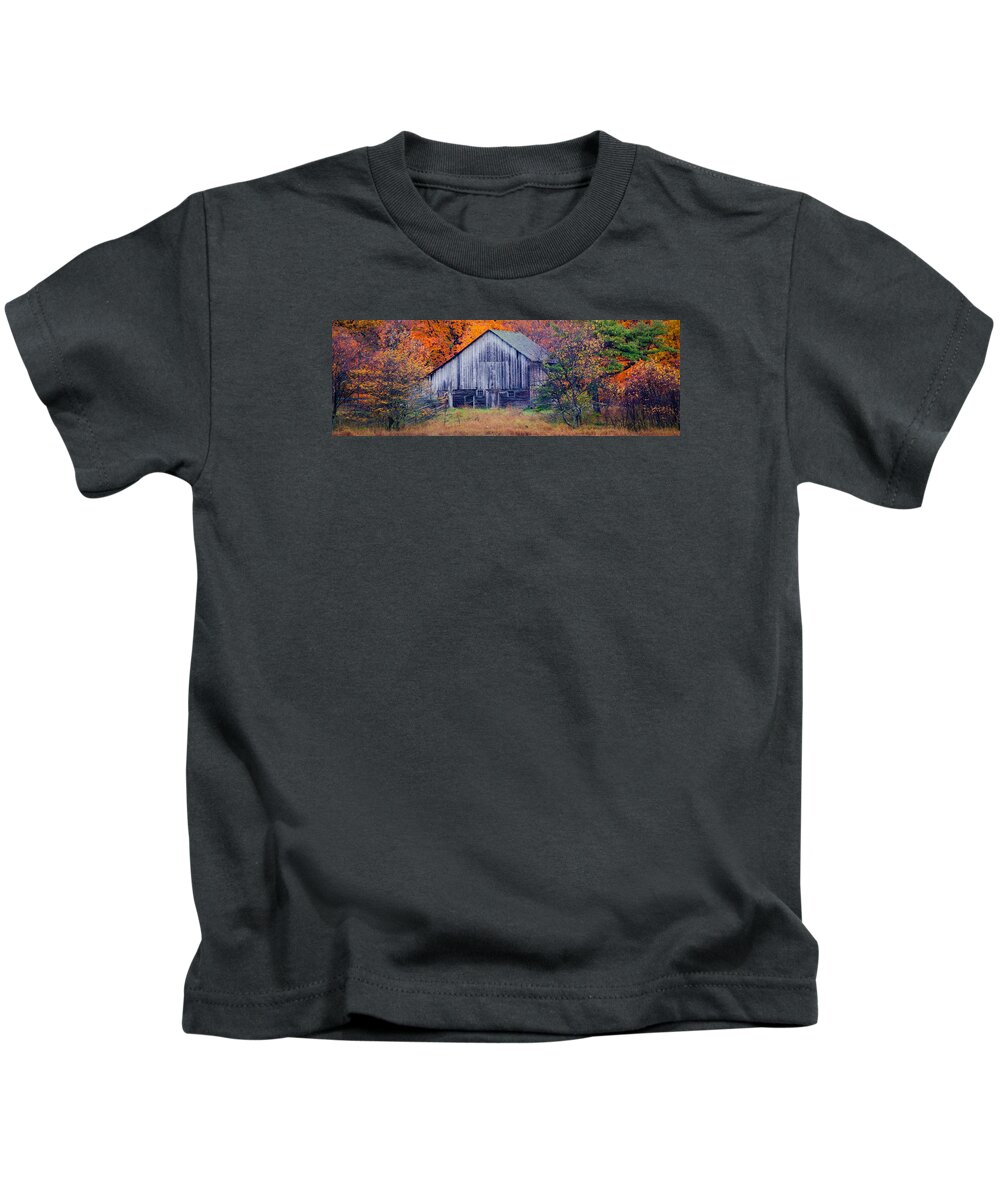 Wisconsin Kids T-Shirt featuring the photograph The Shed by David Heilman