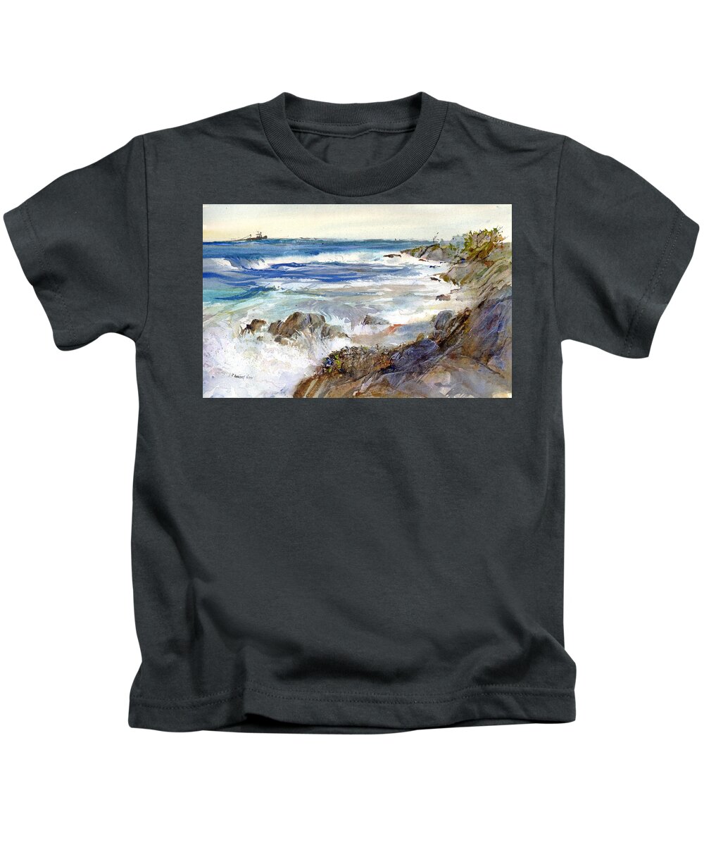 Visco Kids T-Shirt featuring the painting The Shores of Falmouth by P Anthony Visco