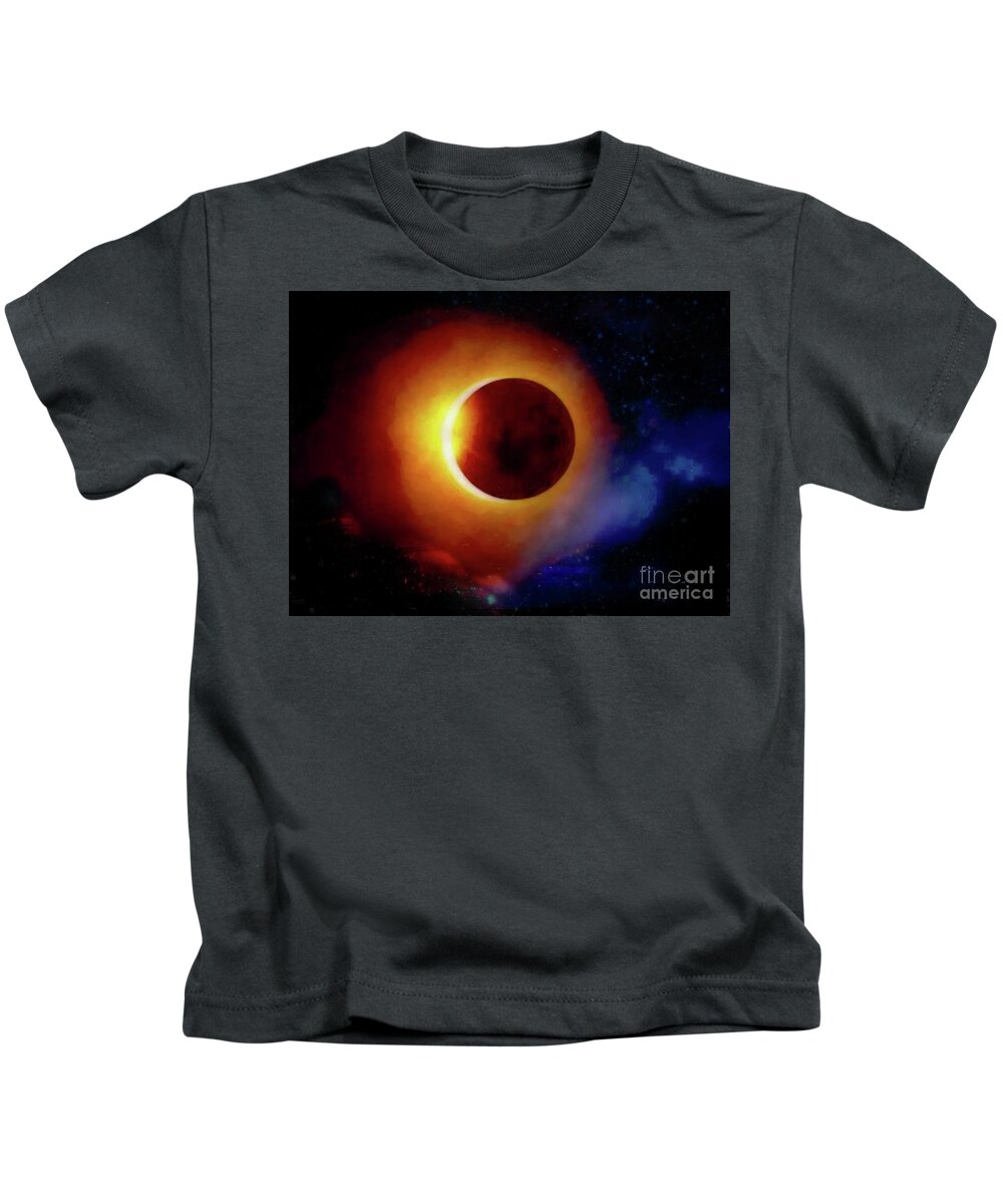 John+kolenberg Kids T-Shirt featuring the photograph The Total Eclipse by John Kolenberg