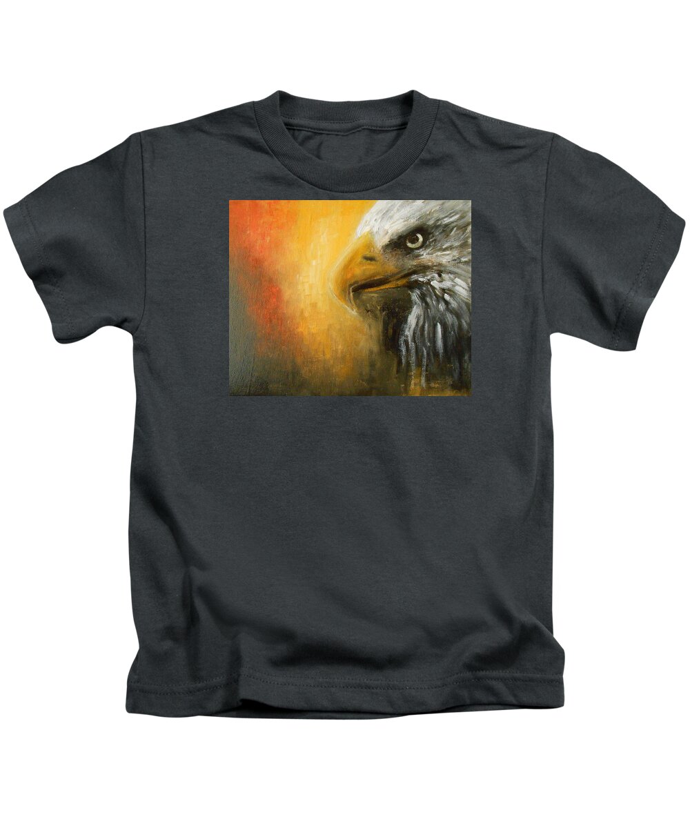 Symbolism Kids T-Shirt featuring the painting The Totem by Jane See