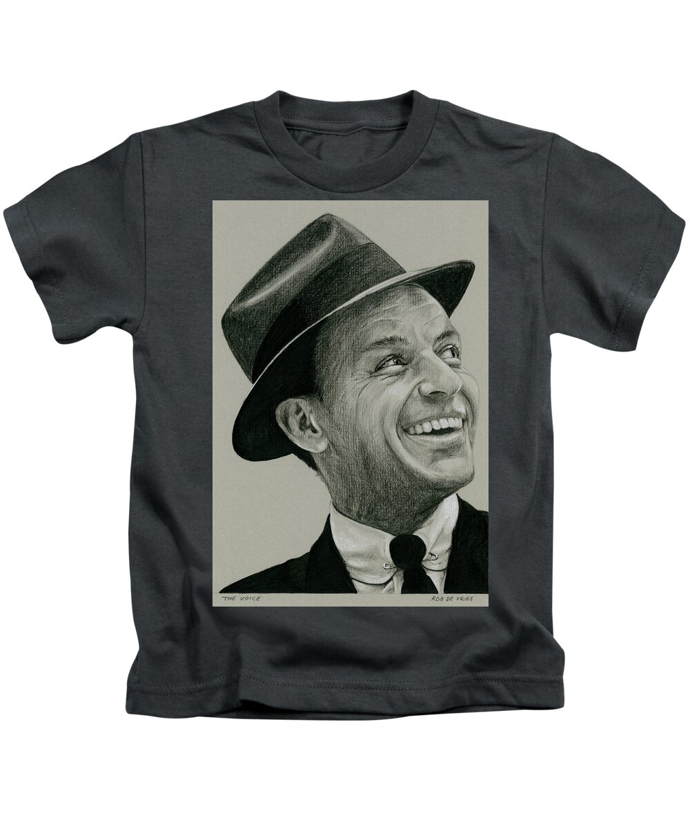 Celebrity Kids T-Shirt featuring the drawing The Voice by Rob De Vries