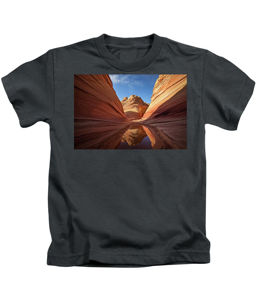 The Wave Kids T-Shirt featuring the photograph The Wave by Wesley Aston