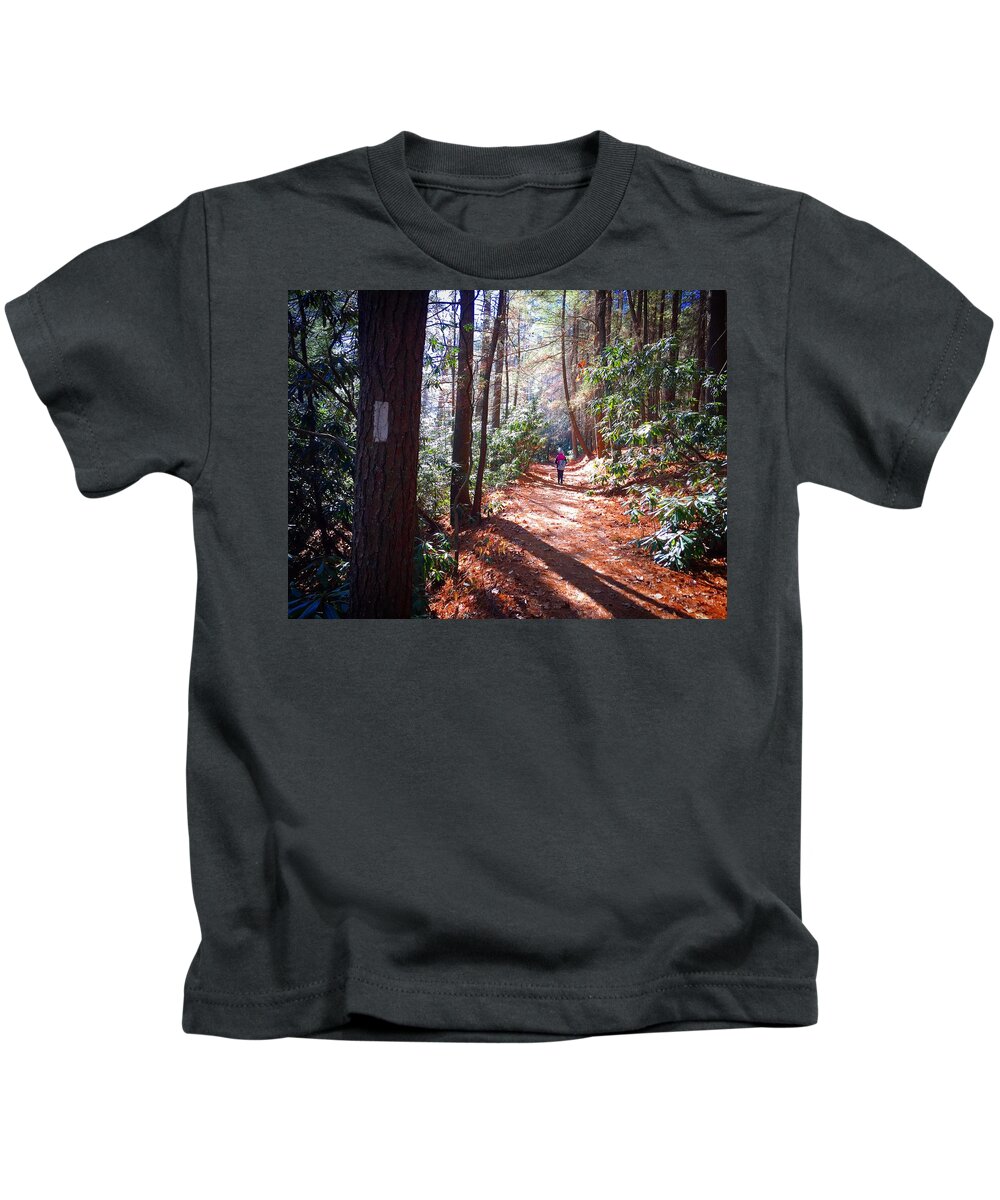 Trails Kids T-Shirt featuring the photograph Three Forks by Richie Parks