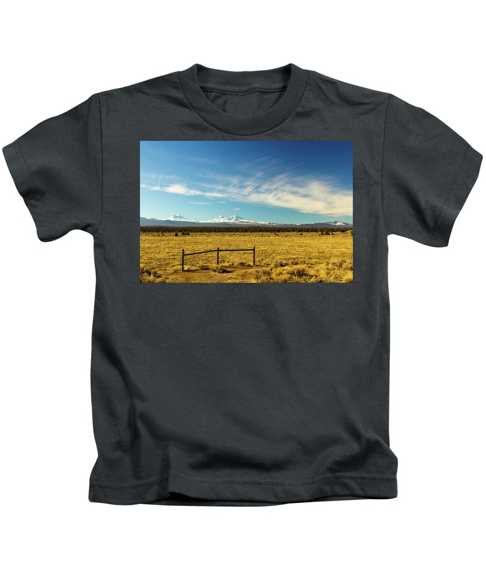 Peaks Kids T-Shirt featuring the photograph Three Sisters, Oregon by Aashish Vaidya