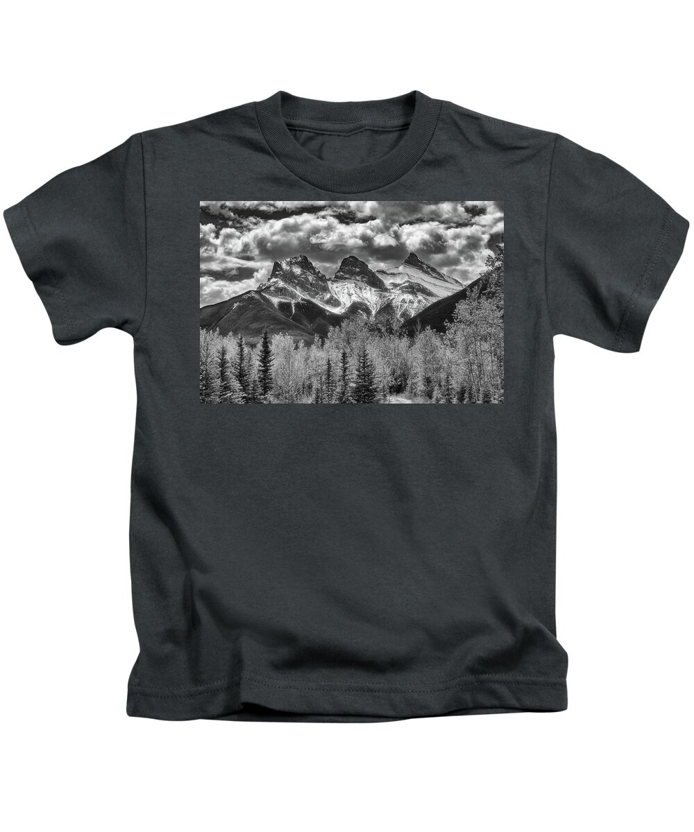 Landscape Kids T-Shirt featuring the photograph Three Sisters by Russell Pugh