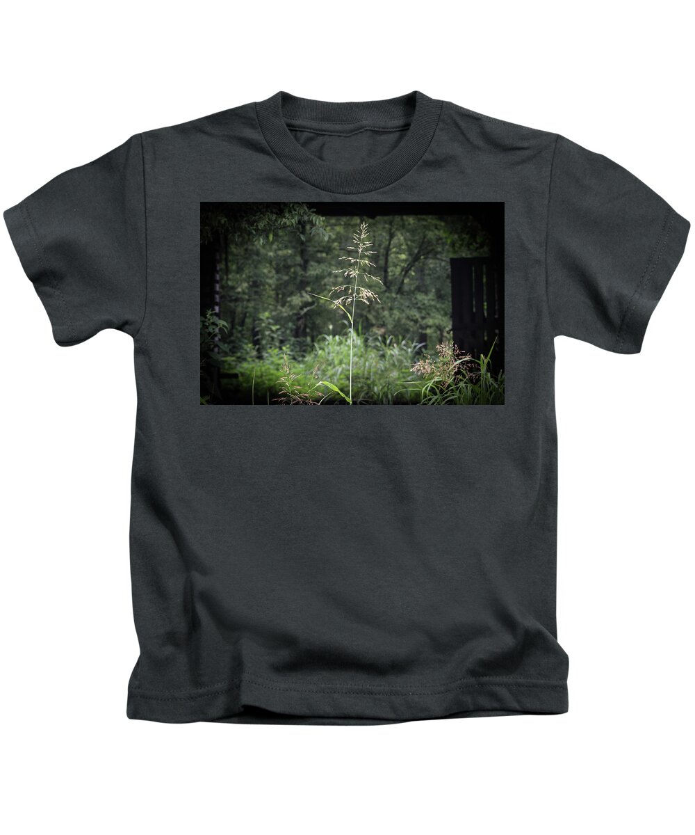Nature Kids T-Shirt featuring the photograph Through The Barn by John Benedict