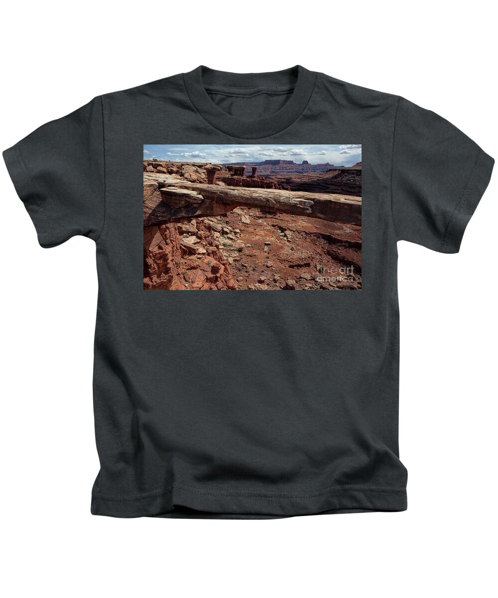 Utah Landscape Kids T-Shirt featuring the photograph Through the Musselman Arch by Jim Garrison