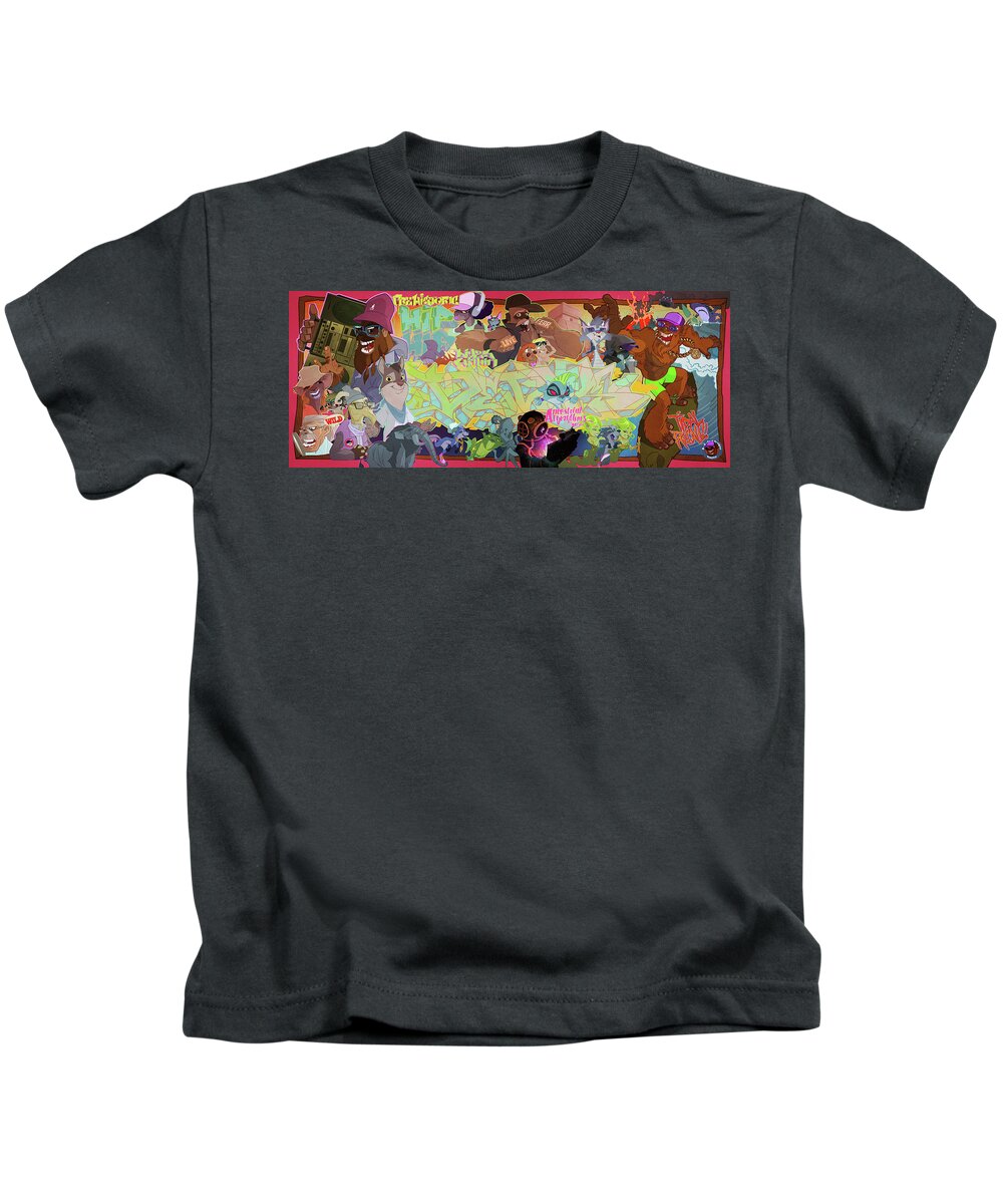 Surf Kids T-Shirt featuring the digital art Tidal Recall 2 by Nelson Dedos Garcia