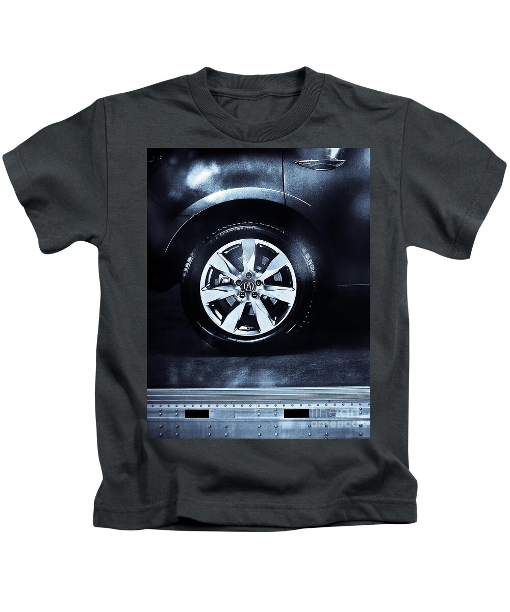 Industry Kids T-Shirt featuring the photograph Tire Under the Shade by Fei A