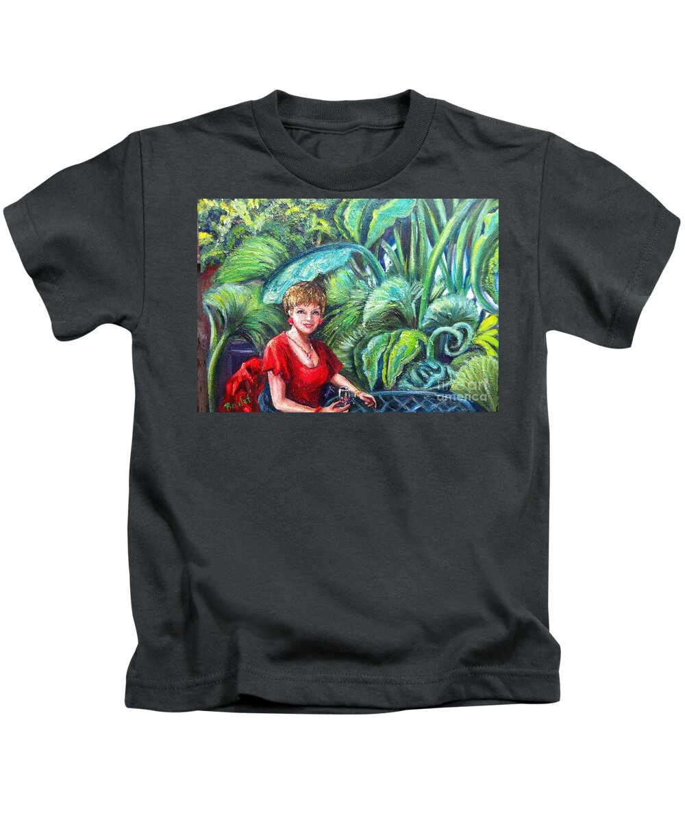 Female Kids T-Shirt featuring the painting To You by Beverly Boulet