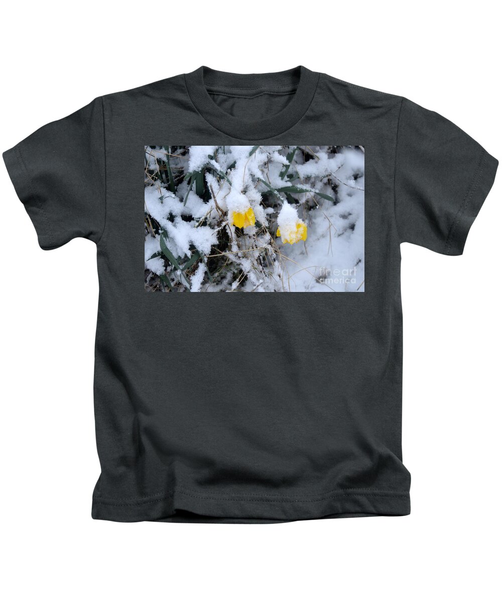 Snow Kids T-Shirt featuring the photograph Too Early by Andy Thompson