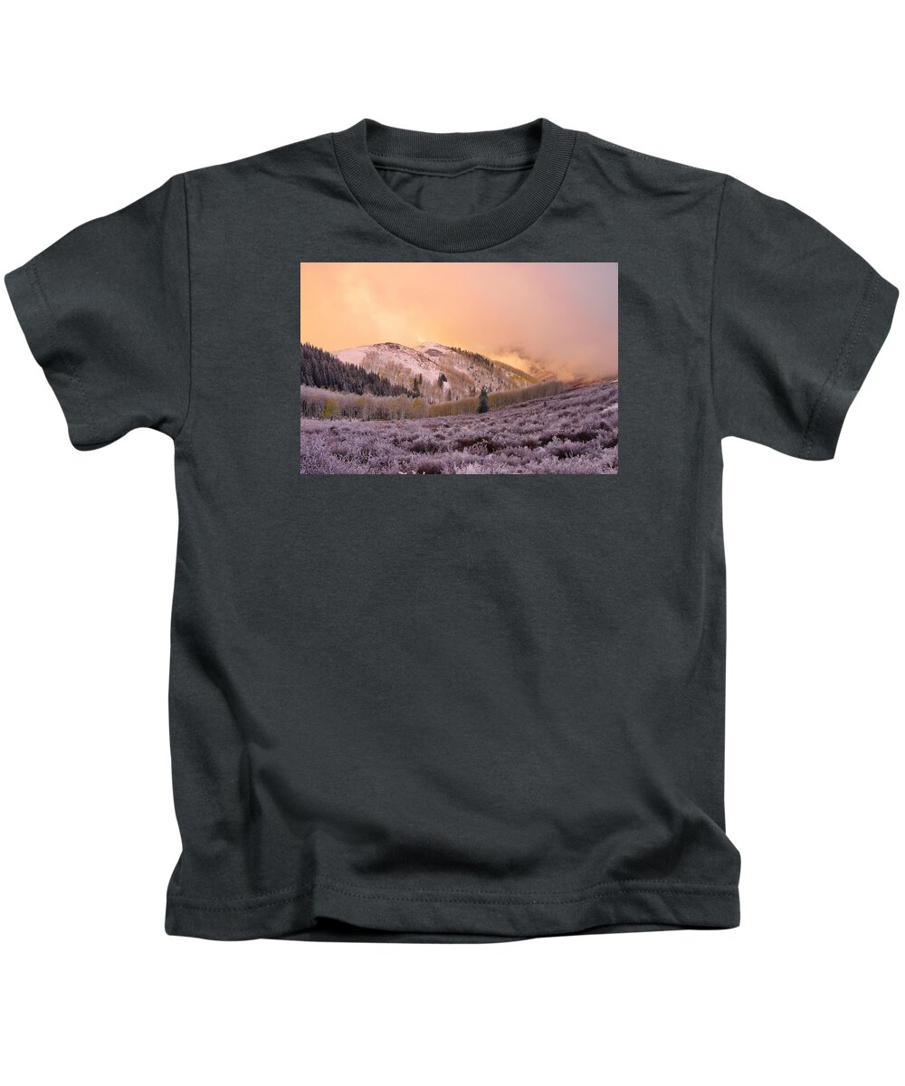 Touch Of Winter Kids T-Shirt featuring the photograph Touch of Winter by Chad Dutson