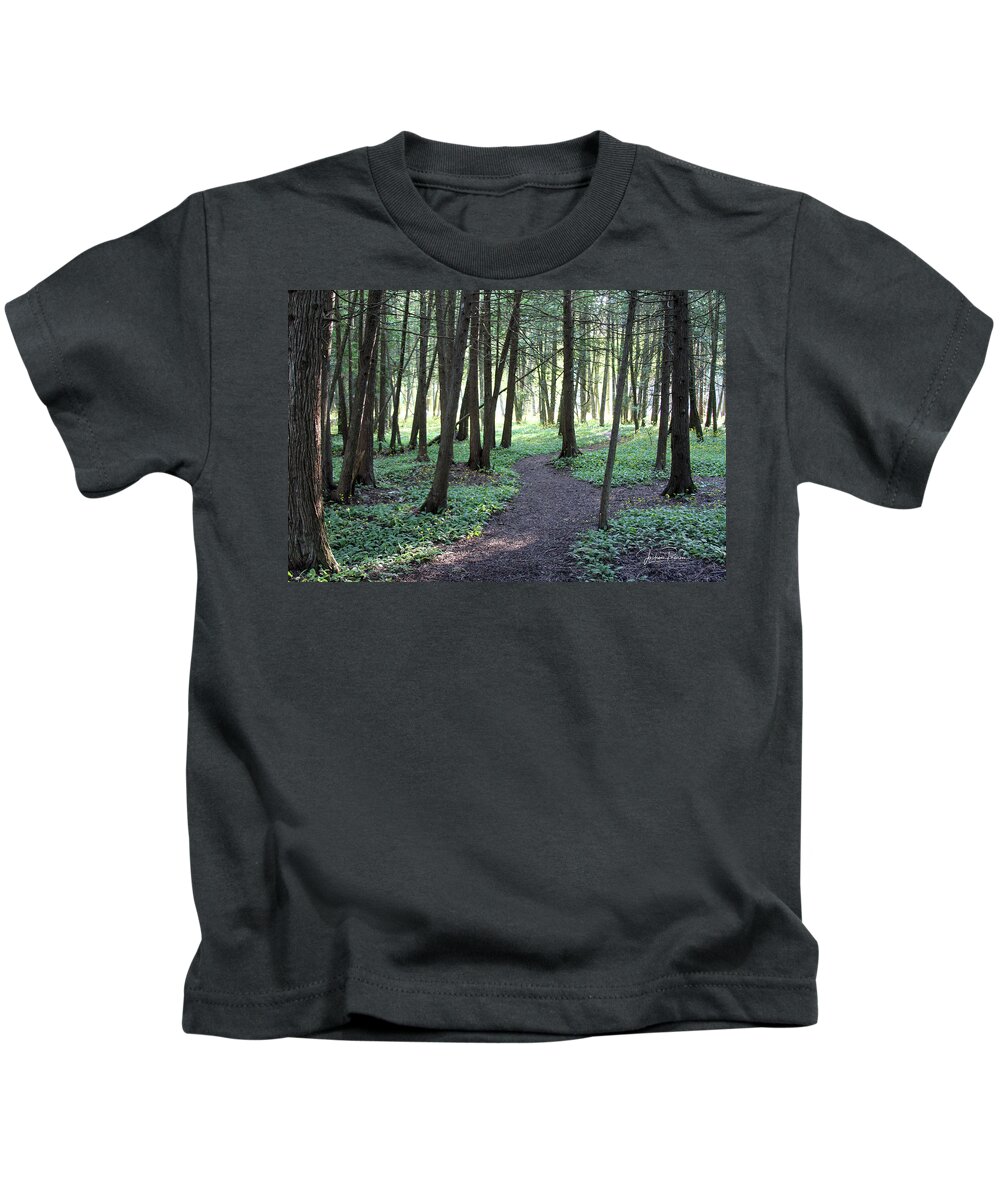 Woods Kids T-Shirt featuring the photograph Tranquility by Jackson Pearson