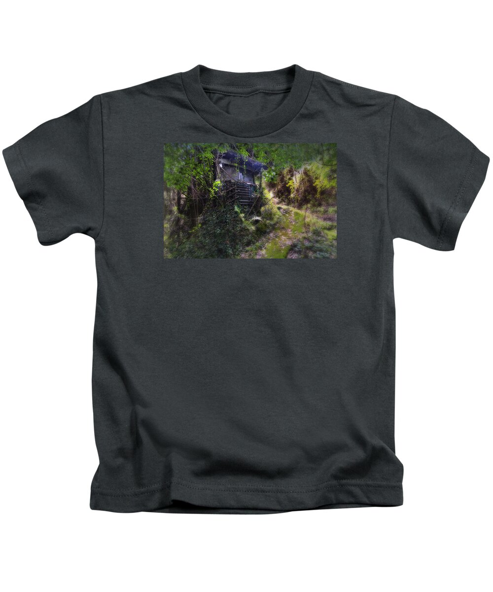 Filobus Kids T-Shirt featuring the photograph Trolley Bus Into The Jungle by Enrico Pelos