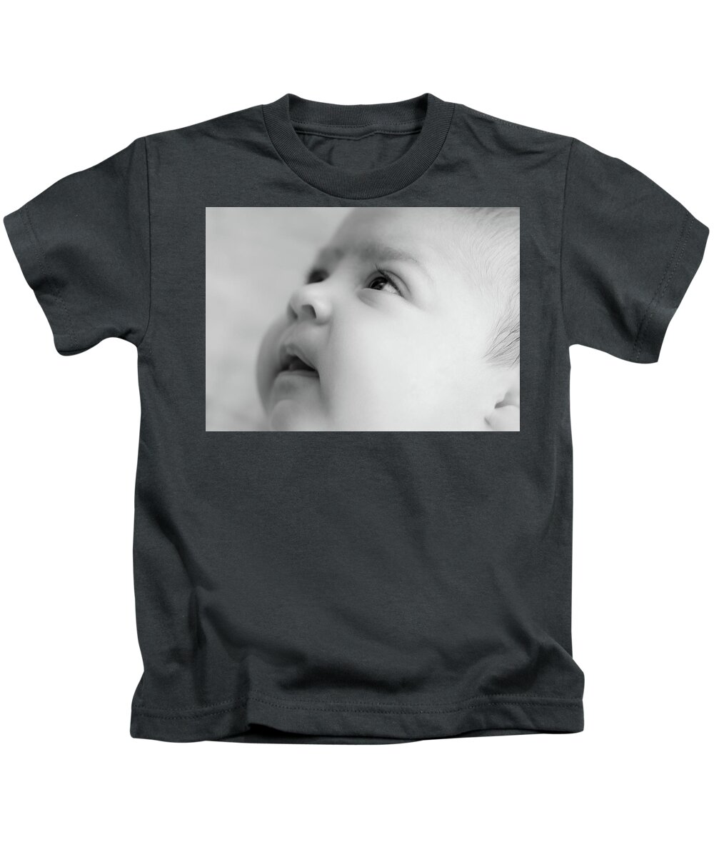 Portrait Kids T-Shirt featuring the photograph Trust of a Child by Joni Eskridge