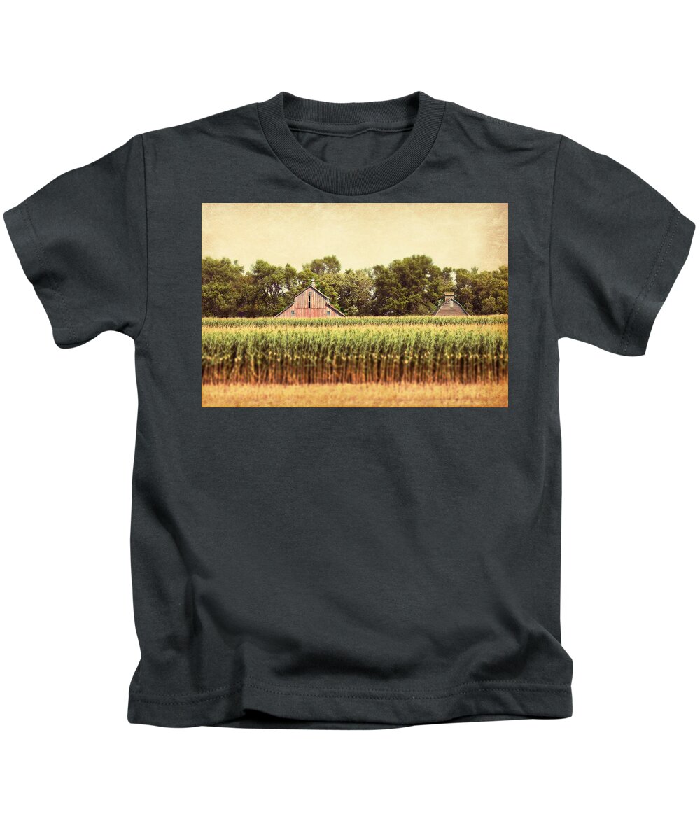 Barn Kids T-Shirt featuring the photograph Twin Peaks by Julie Hamilton