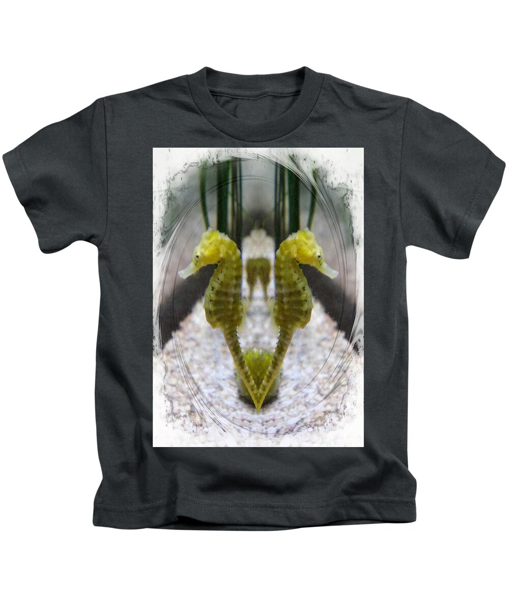 Sea Horse Kids T-Shirt featuring the photograph Under the Sea by Stoney Lawrentz