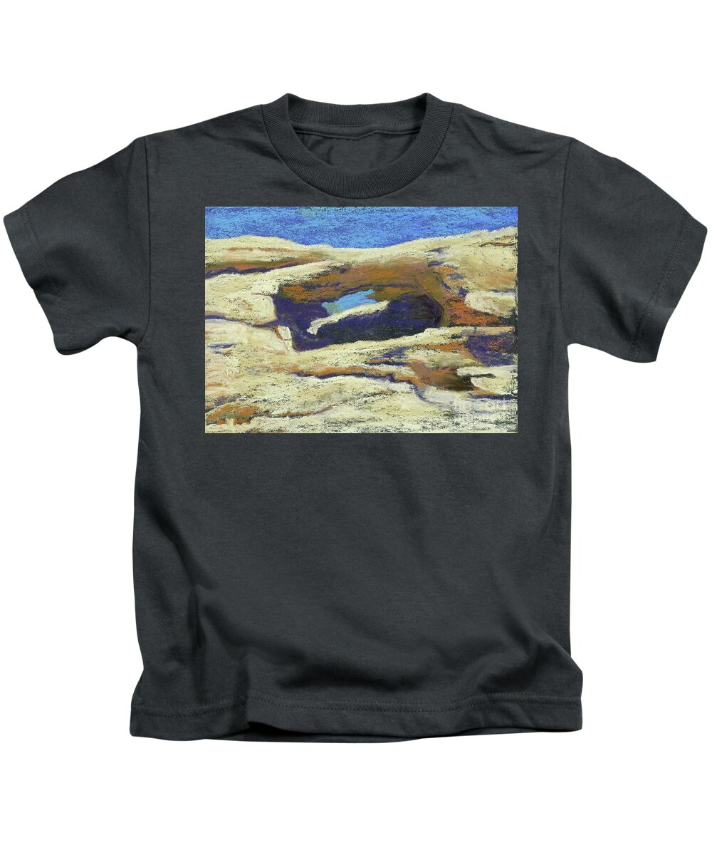 Utah Kids T-Shirt featuring the pastel Utah Arch by Ginny Neece