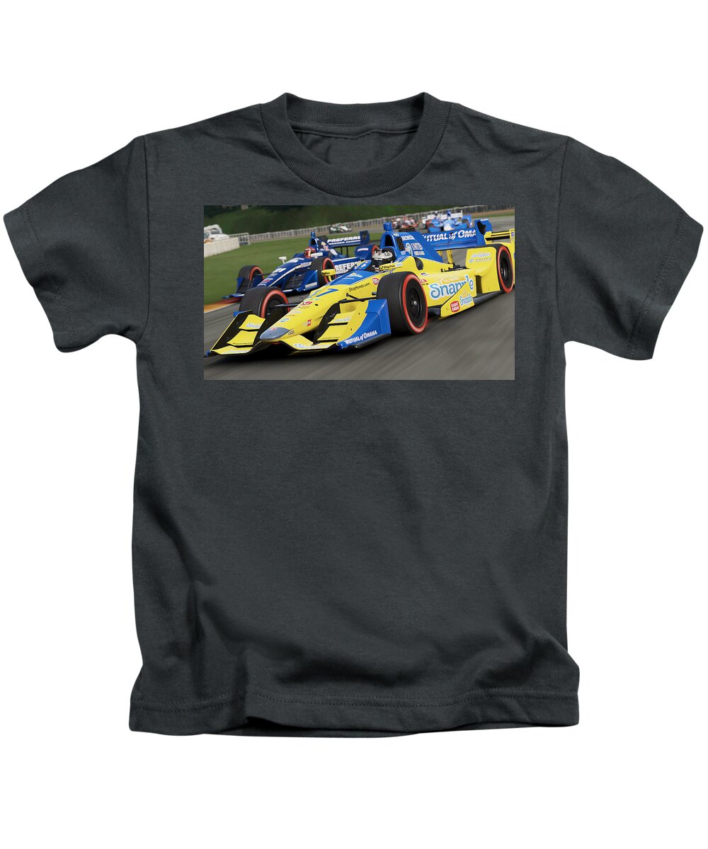 Verizon Indycar Series Kids T-Shirt featuring the photograph Verizon Indycar Series - 35 by AM FineArtPrints