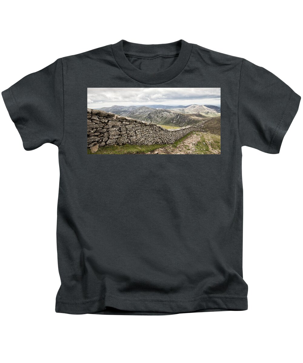 Donard Kids T-Shirt featuring the photograph View from Slieve Donard by Nigel R Bell
