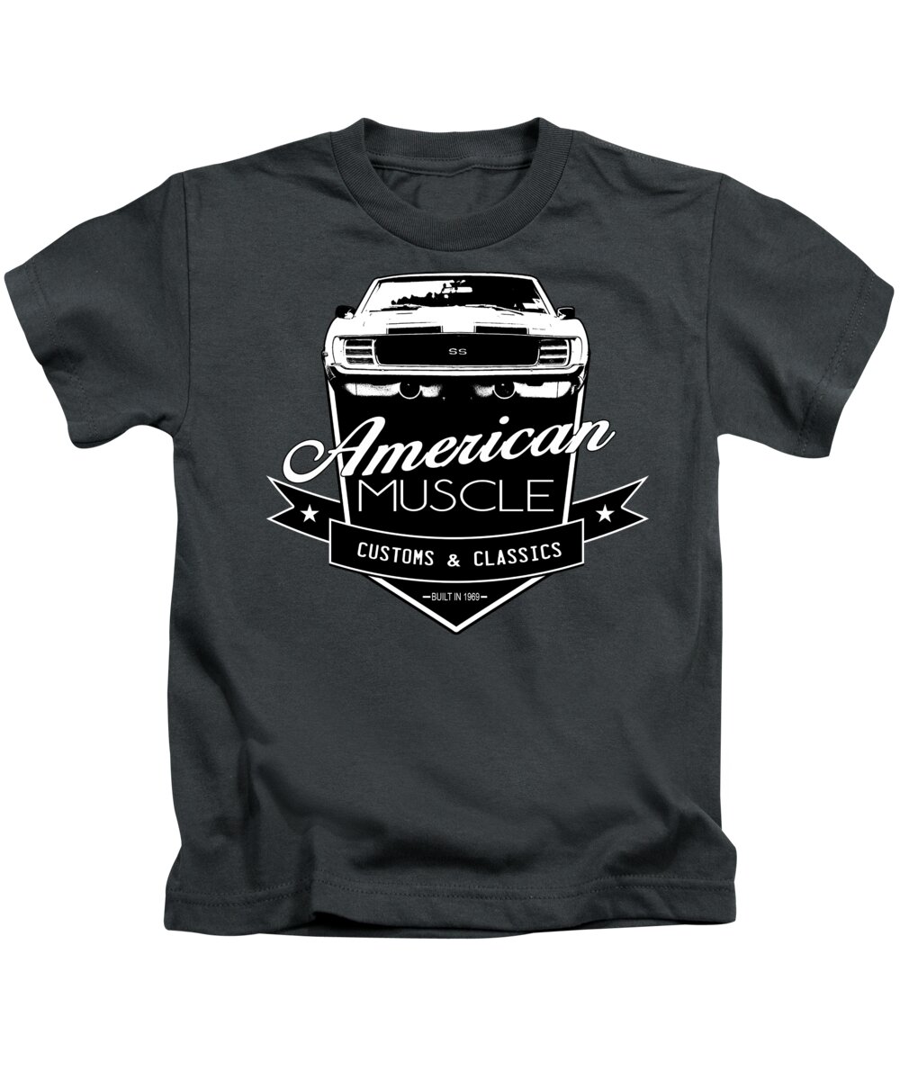 Vintage Muscle Camaro Kids T-Shirt for Sale by Paul Kuras
