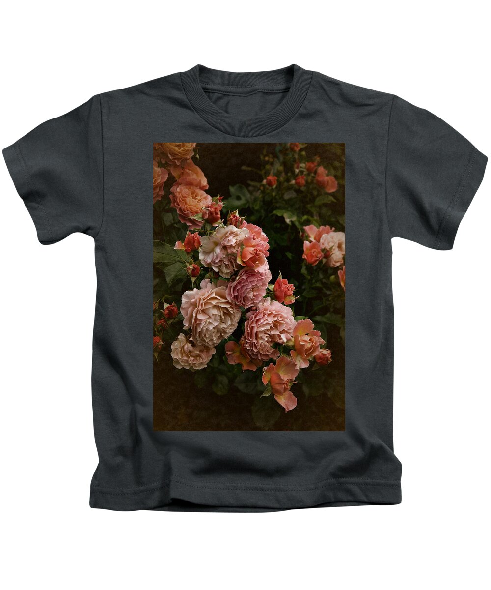 Roses Kids T-Shirt featuring the photograph Vintage Roses, 6.17 by Richard Cummings