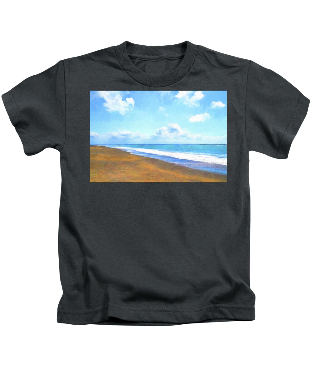 Photopainting Kids T-Shirt featuring the photograph Walk With Me by Allan Van Gasbeck