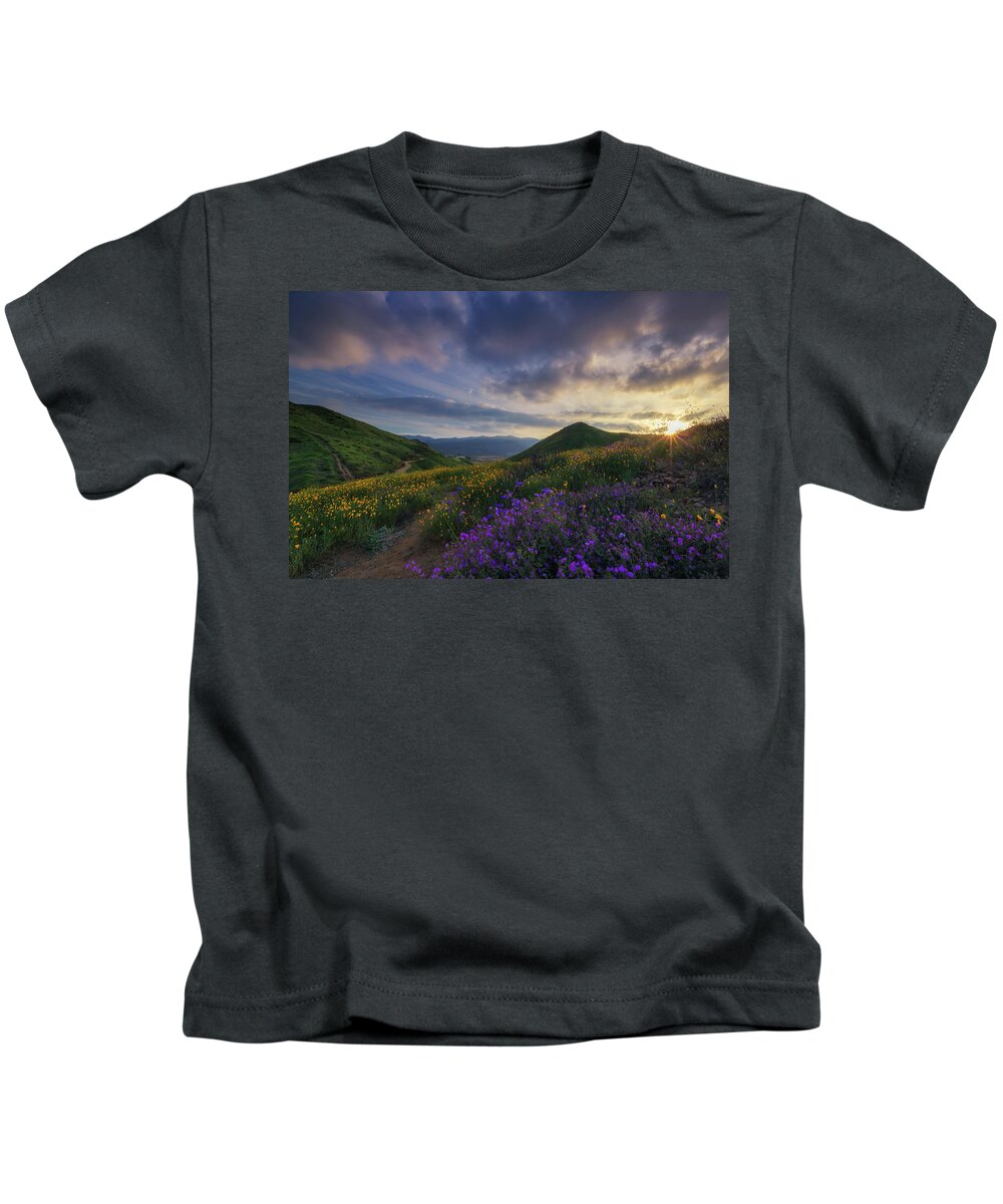 California Kids T-Shirt featuring the photograph Walker Canyon by Tassanee Angiolillo