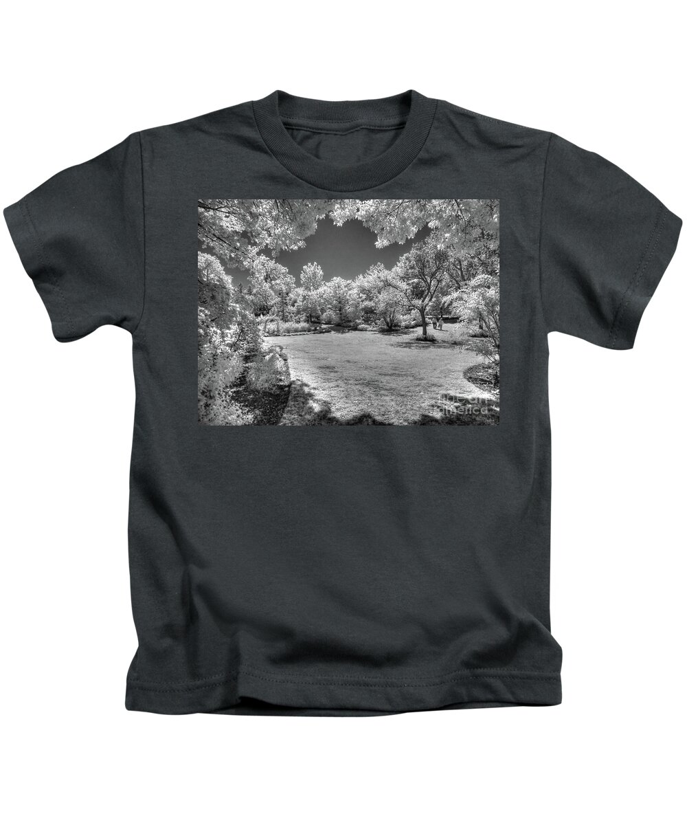 Clark Gardens Kids T-Shirt featuring the photograph Walking In Clark Gardens by Jeff Breiman
