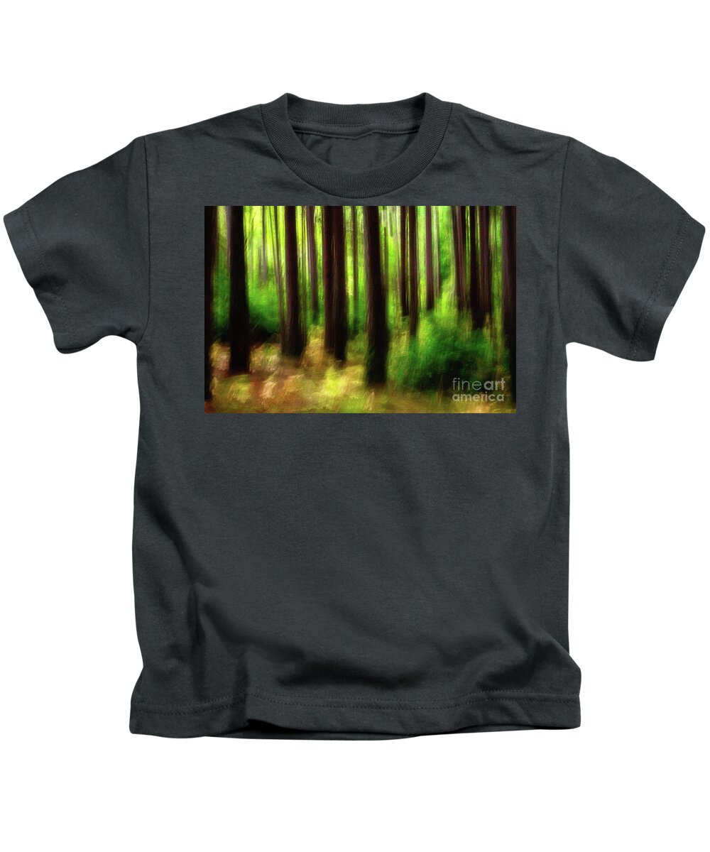 Landscapes Kids T-Shirt featuring the photograph Walking In The Woods by Sal Ahmed