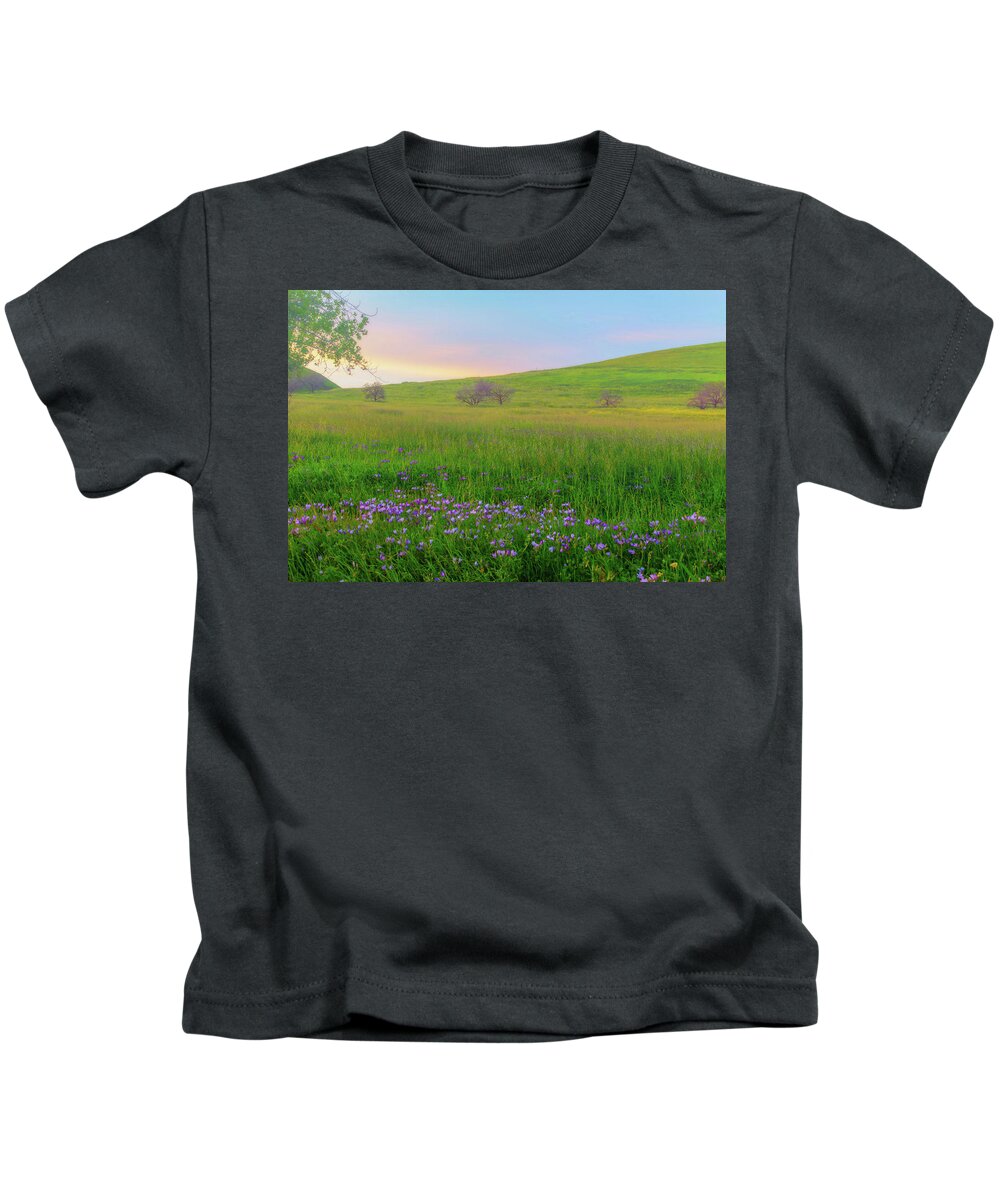 Landscape Kids T-Shirt featuring the photograph Wally Baskets at Sunrise by Marc Crumpler
