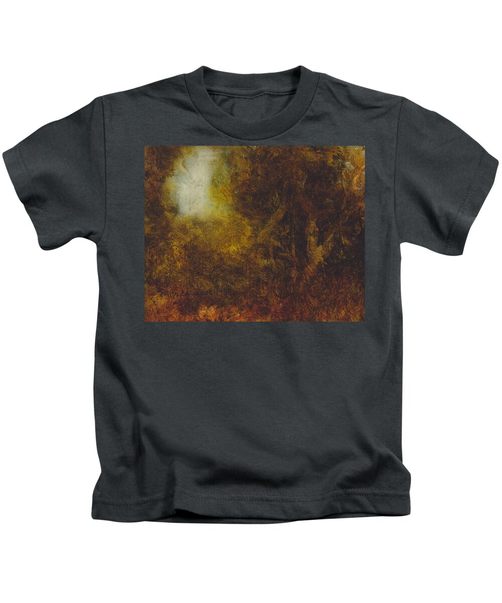 Warm Earth Kids T-Shirt featuring the painting Warm Earth 67 by David Ladmore