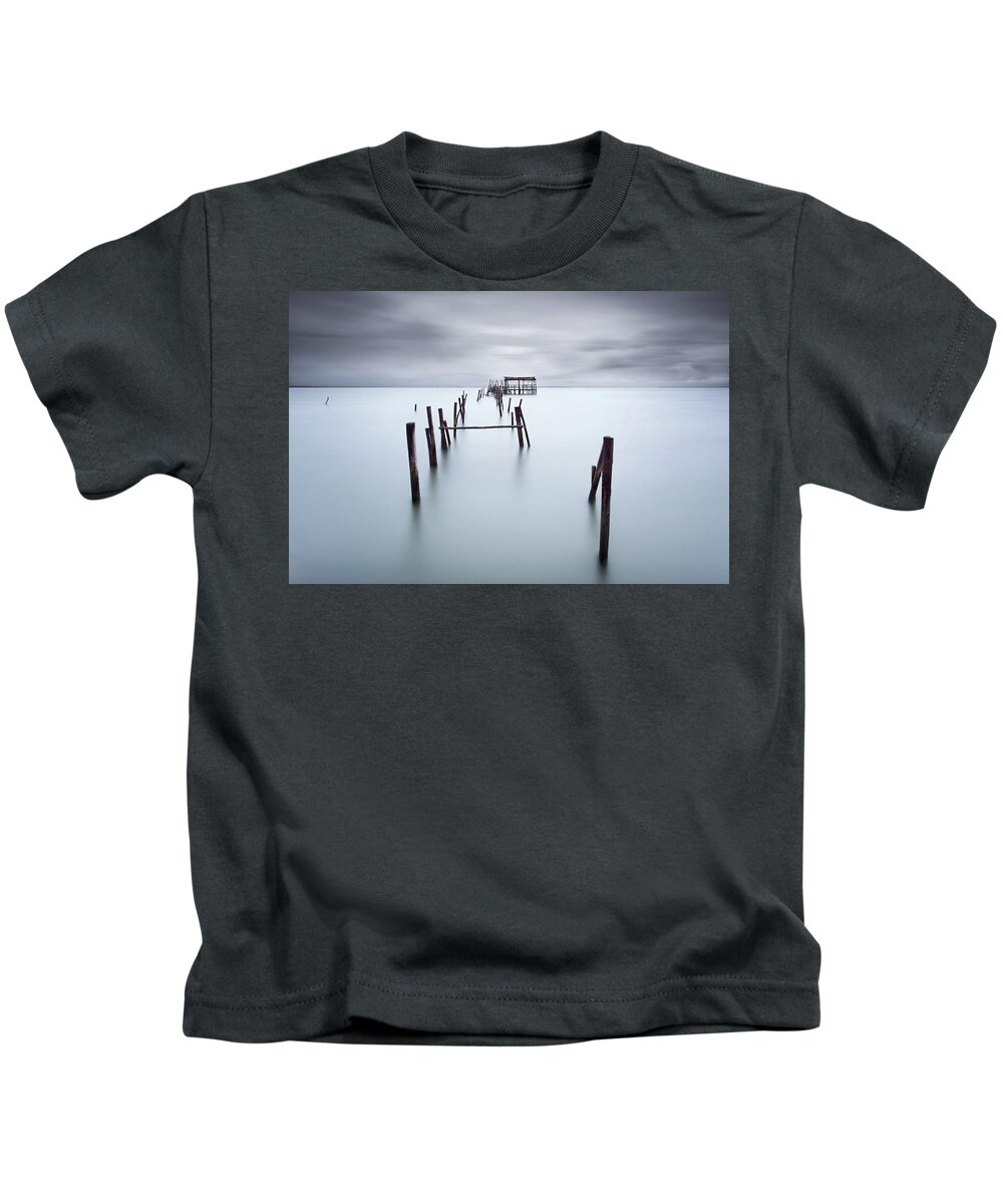 Pier Kids T-Shirt featuring the photograph Water of love by Jorge Maia