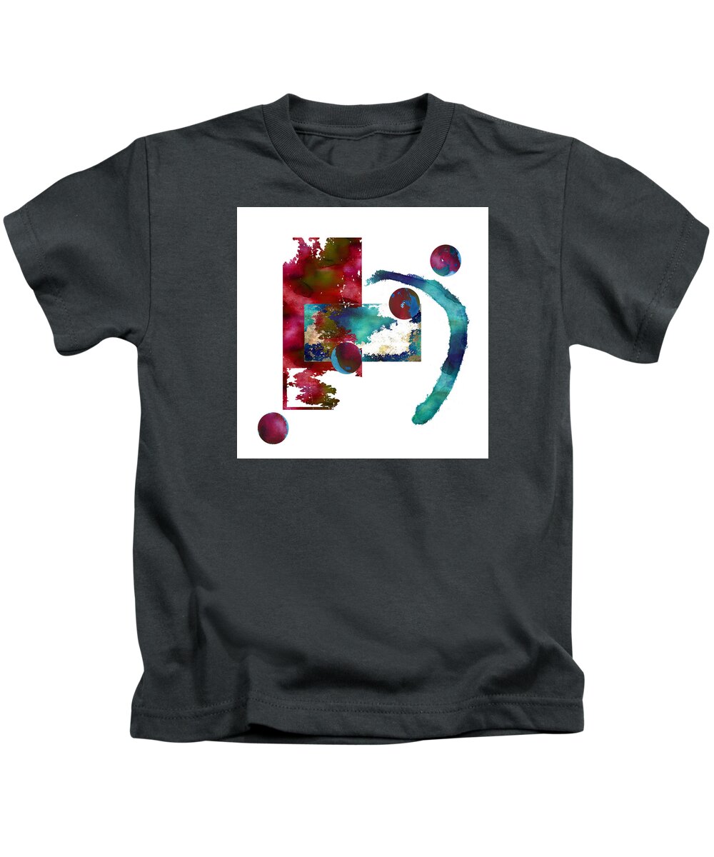 Watercolor Kids T-Shirt featuring the painting Watercolor Abstract 2 by Kandy Hurley