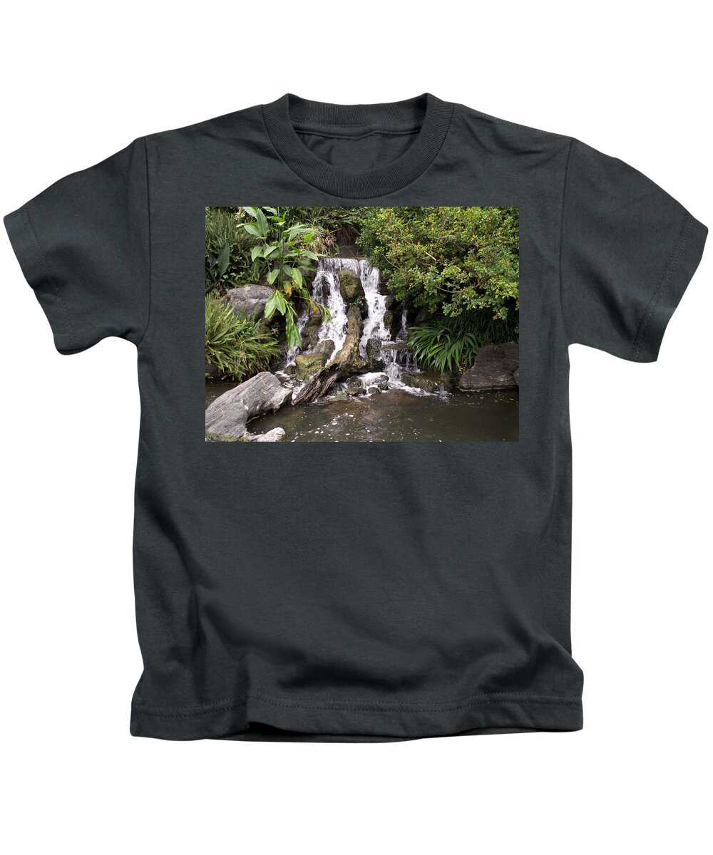 Water Kids T-Shirt featuring the photograph Waterfall by Amy Fose