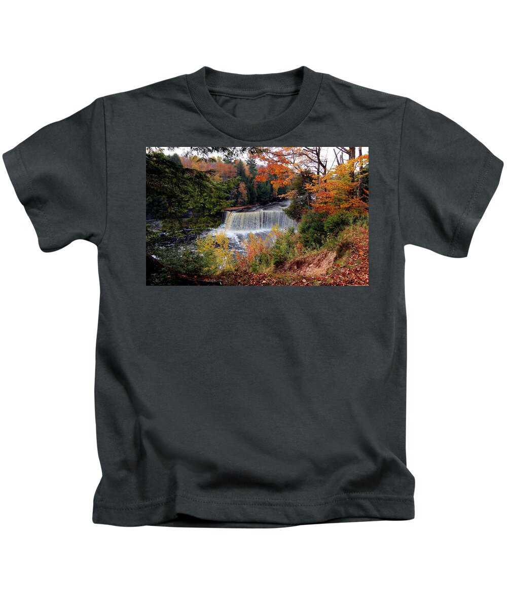 Waterfall Kids T-Shirt featuring the photograph Waterfall by Mariel Mcmeeking