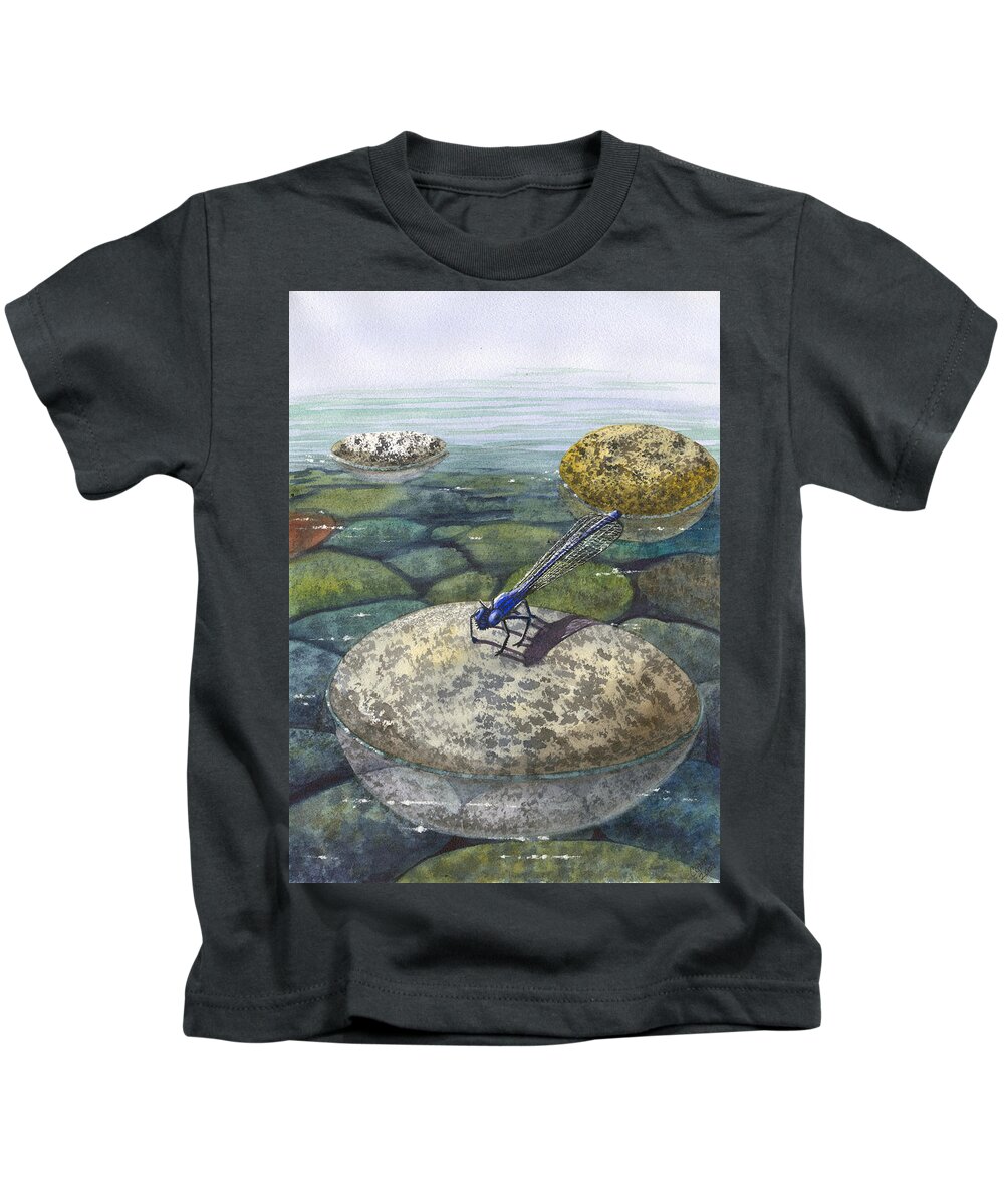 Water Kids T-Shirt featuring the painting Waters Edge by Catherine G McElroy