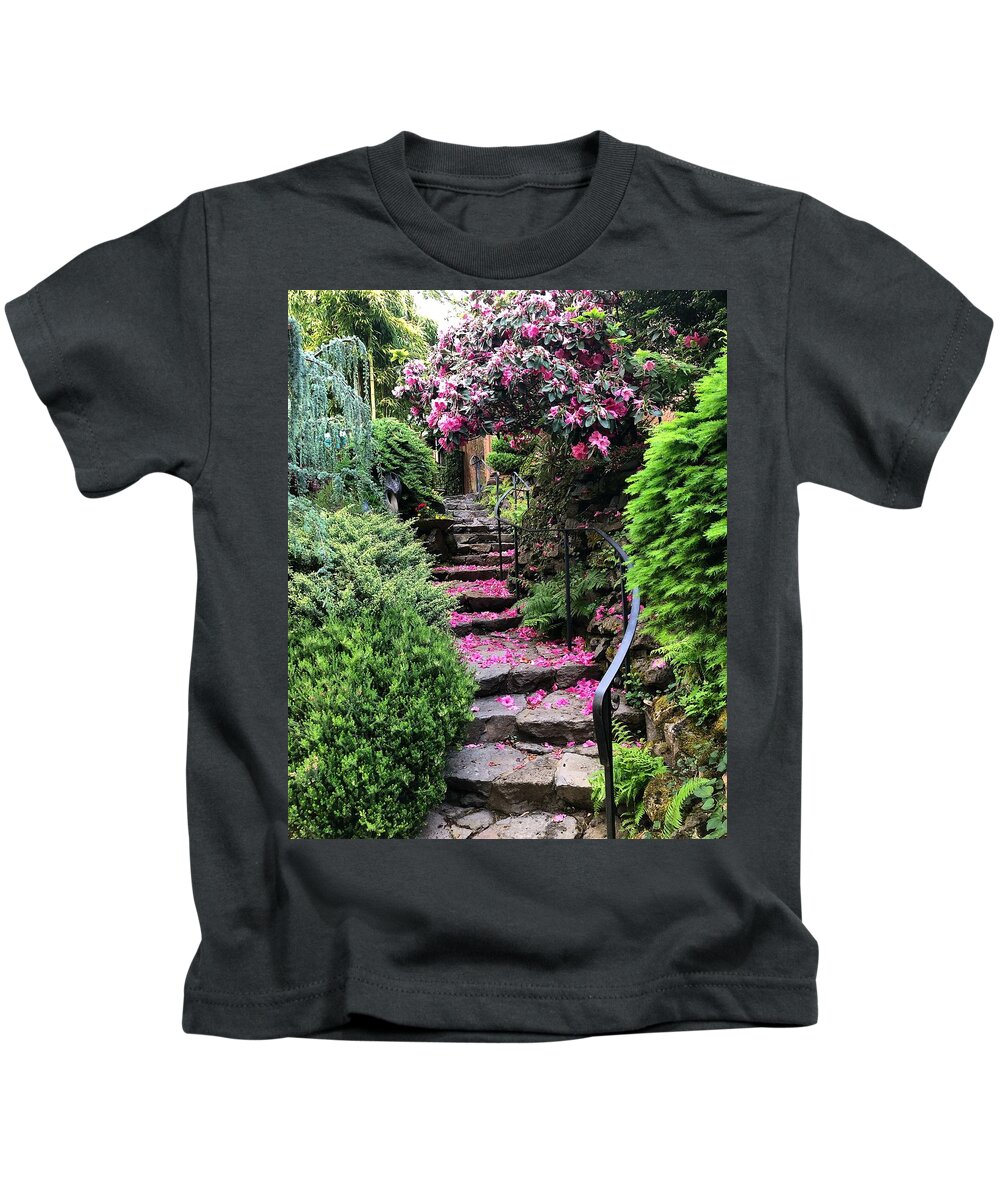 Stairs Kids T-Shirt featuring the photograph Welcome by Brian Eberly