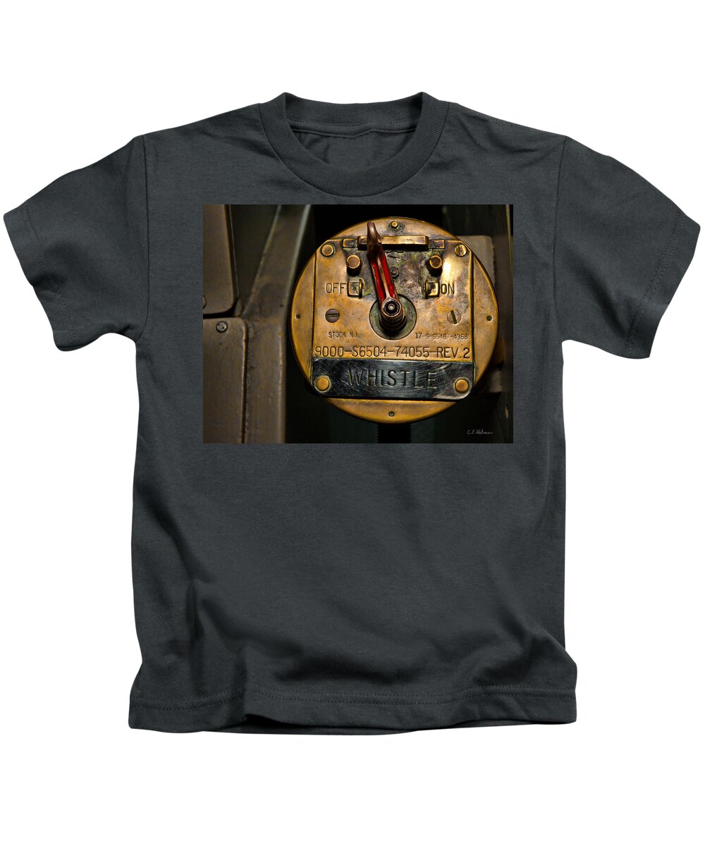 Switch Kids T-Shirt featuring the photograph Whistle Switch by Christopher Holmes