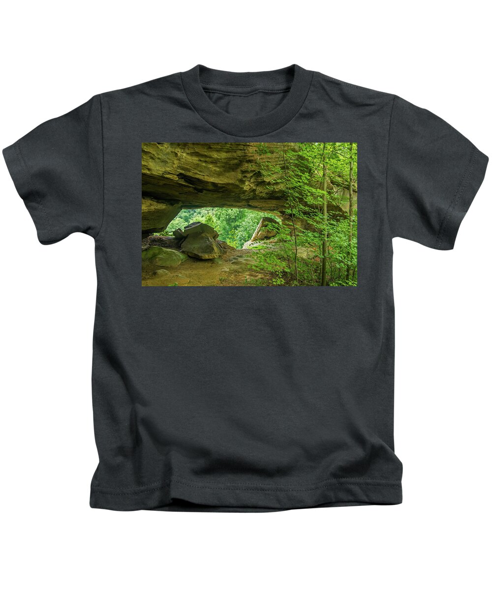 Mill Creek Lake Kids T-Shirt featuring the photograph White Branch Arch by Ulrich Burkhalter
