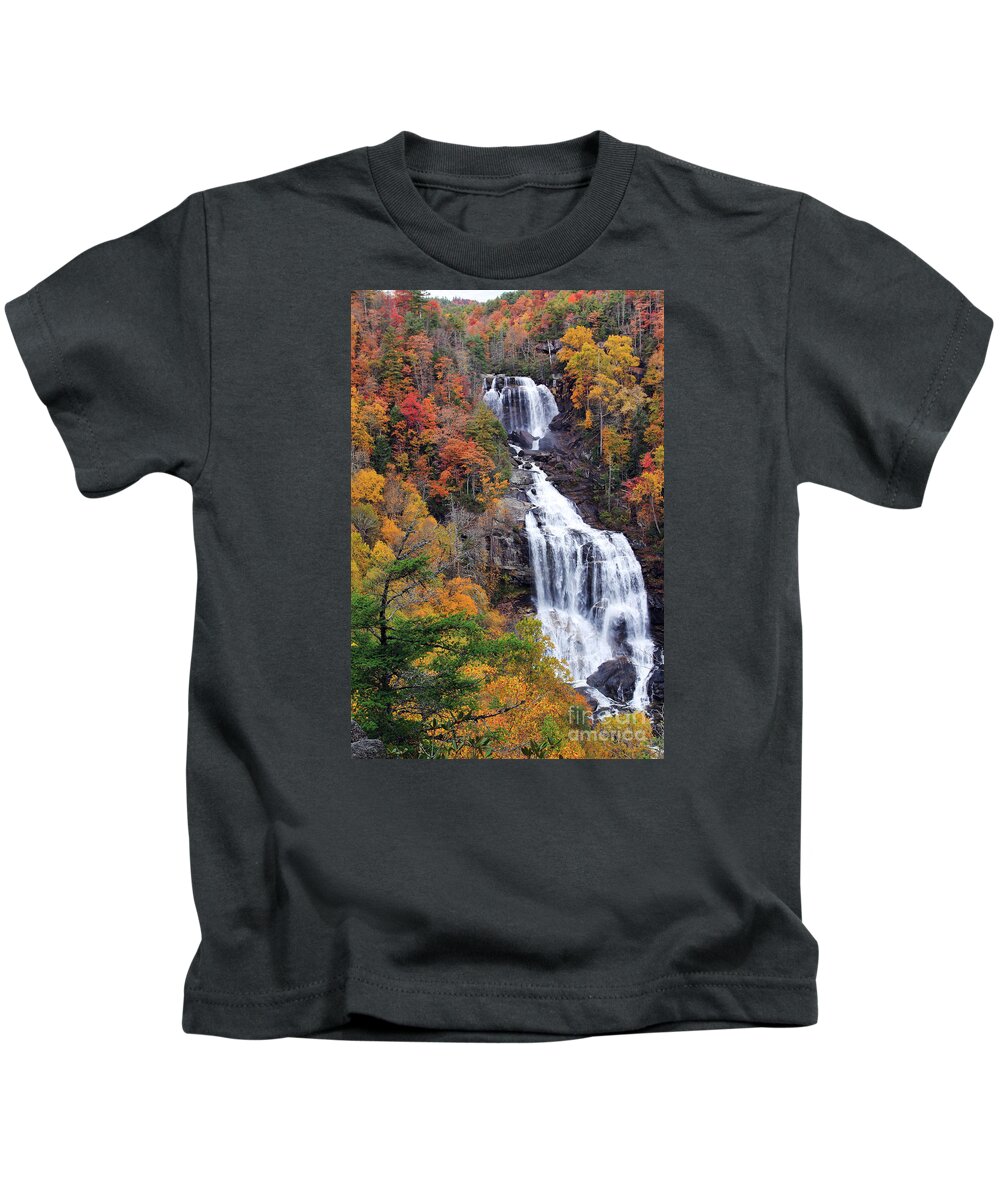 Waterfalls Kids T-Shirt featuring the photograph Whitewater Falls by Jennifer Robin