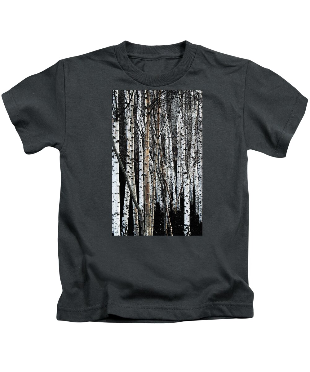 Trees Kids T-Shirt featuring the digital art Birch by Julian Perry