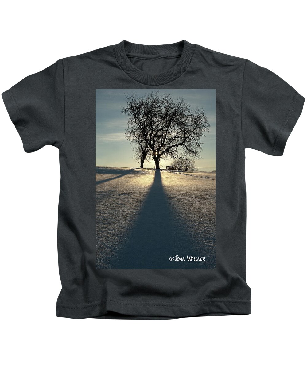 Winter Kids T-Shirt featuring the photograph Winter Silhouette by Joan Wallner