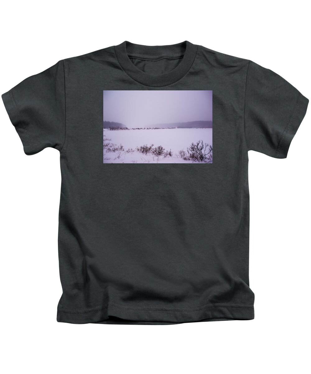 Winter Kids T-Shirt featuring the photograph Winter's Desolation by Robert McKay Jones