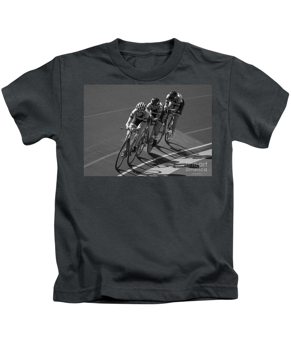 San Diego Kids T-Shirt featuring the photograph Women's Team Pursuit by Dusty Wynne